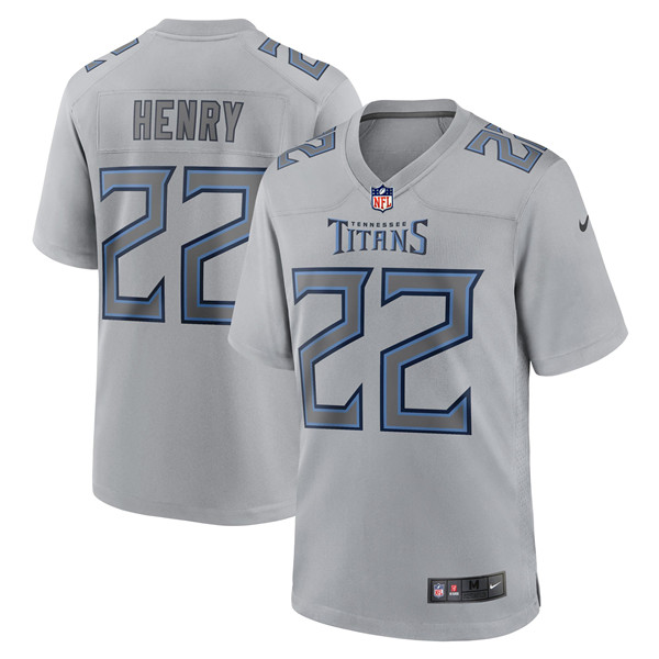Men's Grey Tennessee Titans #22 Derrick Henry Stitched Jersey